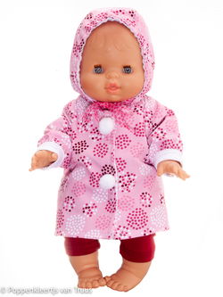 Paola Reina 34 cm Jasje roze/cirkels/stipjes