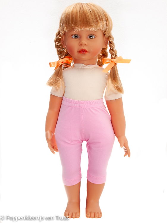 Zapf pop Emma 48/50 cm Jurksetje vlinder/bloem/wit/roze - Afbeelding 3