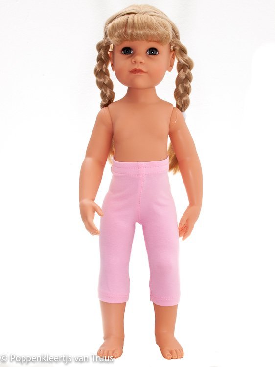 Götz pop Hannah 48/50 cm Jurksetje bloem/roze/wit - Afbeelding 3