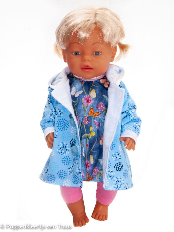 Baby Born 43 cm Jasje blauw/cirkels/stipjes - Afbeelding 3
