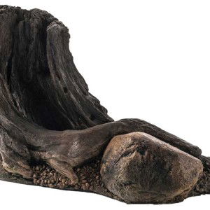 "Root/Stone" Polyester Aquarium Element 22x37cm. - Afbeelding 2