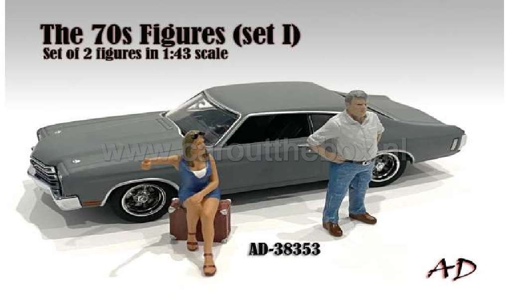 Diorama figuur 1/43 70's style figure III 1:43 AD121 - nr. 1