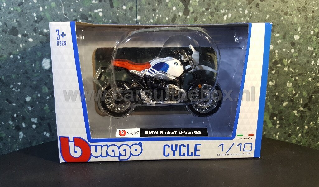 BMW R nine T Urban GS 1:18 Bburago - Afbeelding 3