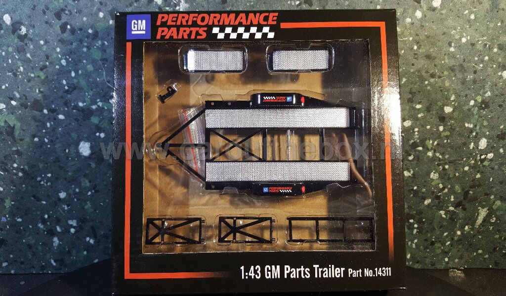 dubbelassige auto transporter GM 1:43 GMP - Afbeelding 6