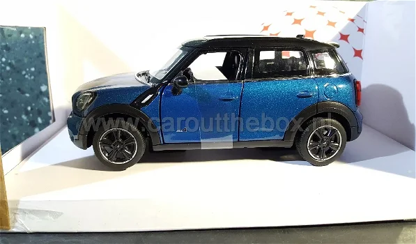 Mini Cooper S Countryman R60 blauw 1:24 Rastar - 0