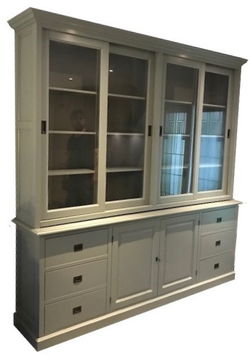 Buffetkast Engels groen 240 x 240cm soft close laden