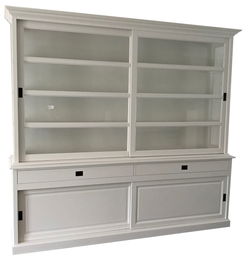 Buffetkast Nijkerk wit - wit 260 x 50/40 x 240cm