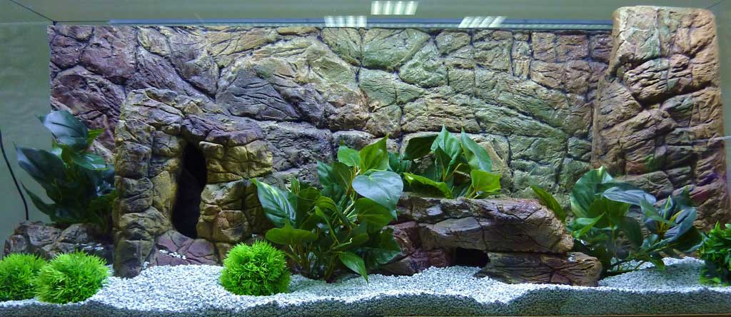 Decoratieve 3D Aquarium achterwanden type Thin - nr. 1