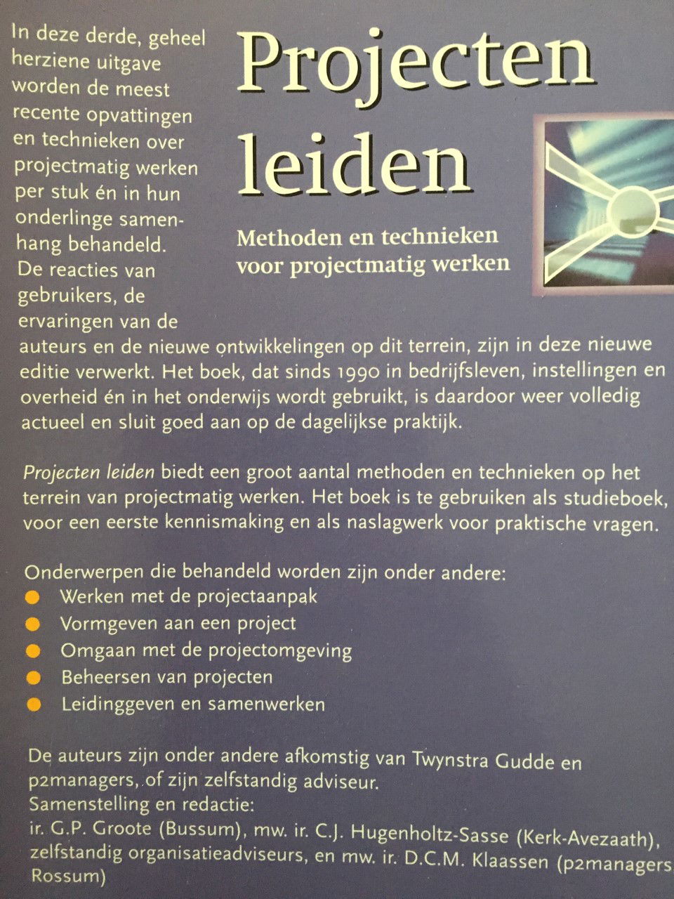 Projecten leiden - Groote, Hugenholtz-Sasse - Afbeelding 2