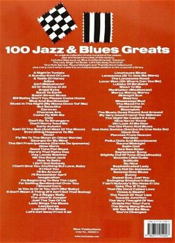 100 jazz & blues greats. Wise Publications. BLADMUZIEK. - 1