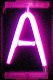 neonverlichting letter A roze - 0 - Thumbnail