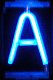 neonverlichting letter A blauw - 0 - Thumbnail