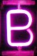 neonverlichting letter B roze - 0 - Thumbnail