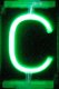 neonverlichting letter C groen - 0 - Thumbnail
