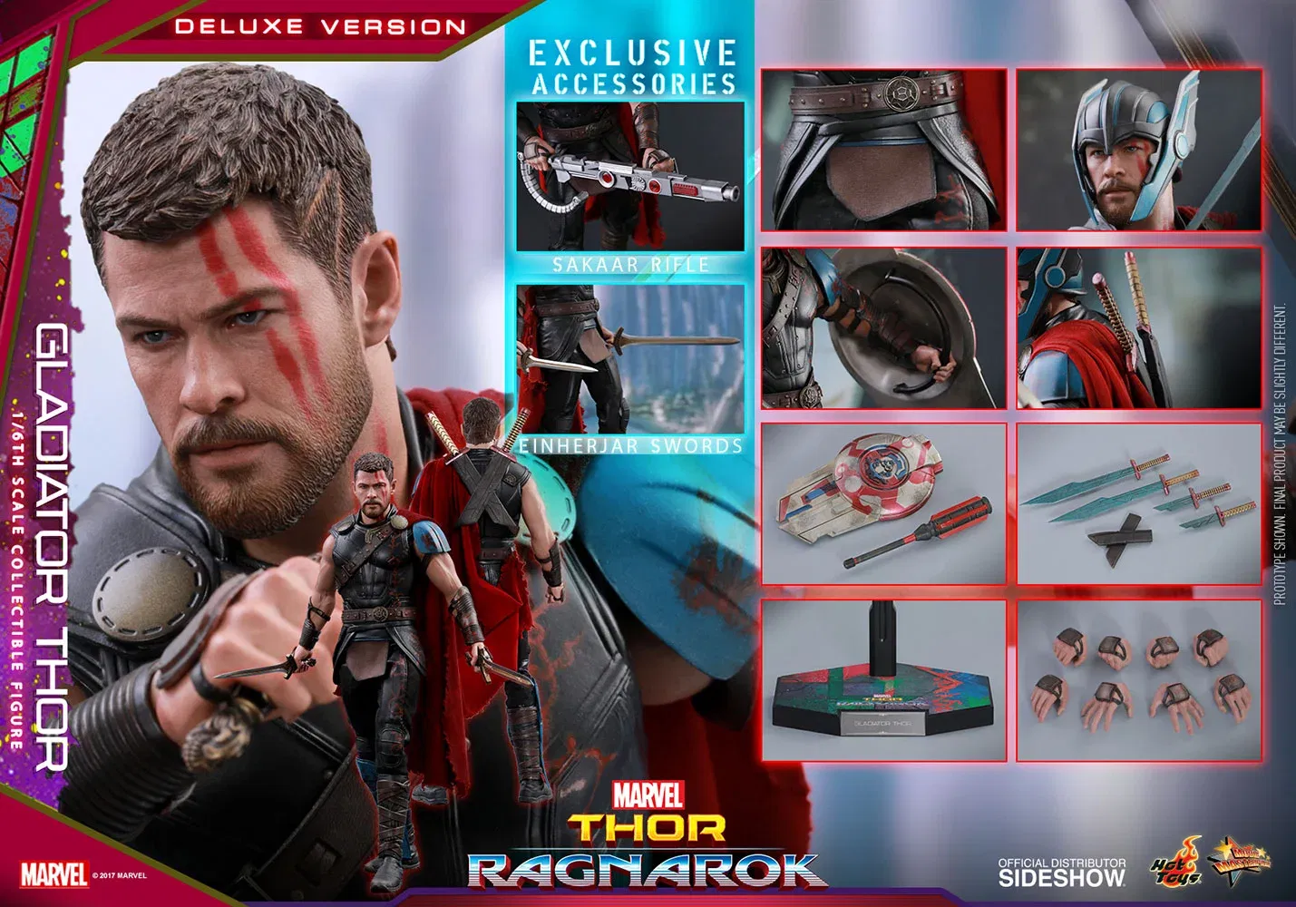 Hot Toys Thor Ragnarok Gladiator Thor Deluxe MMS382 - nr. 1
