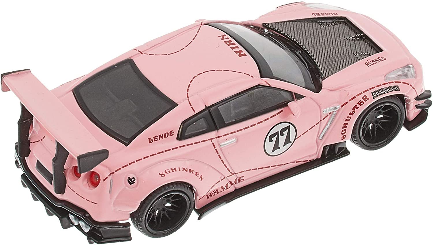 1:64 TSM MINI GT LB Works Nissan GT-R R35 RHD Pink Pig #77 - Afbeelding 2