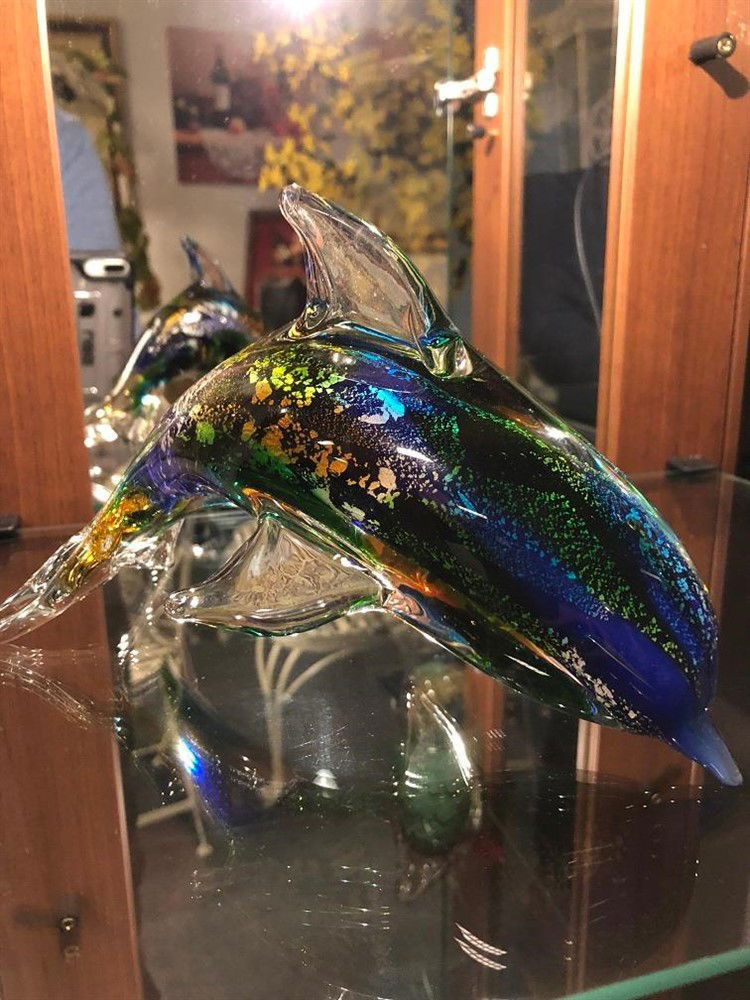 Mooi glas geblazen dolfijn-fascinerende-dolfijn-glas - Afbeelding 2