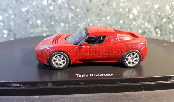 Tesla Roadster rood 1:43 Schuco - 0