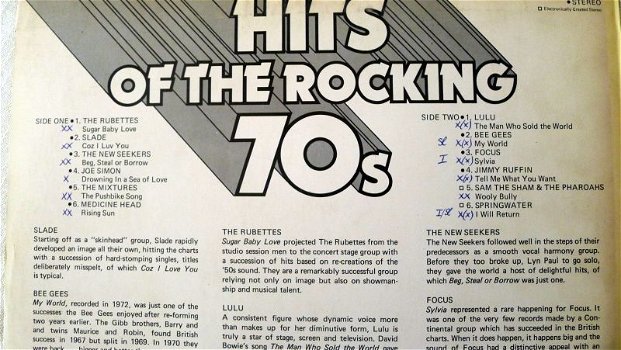 Compilatie LP: Hits of the Rockin' 70s - 1