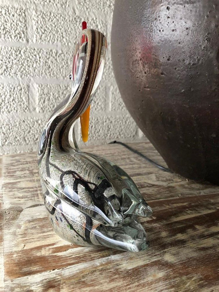 Prachtige glas-geblazen zwaan, vol in kleur-zwaan-glas - Afbeelding 6