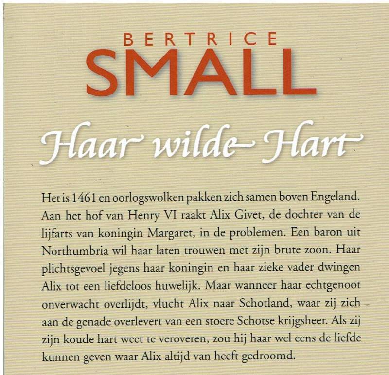 Bertrice Small = Haar wilde hart - Afbeelding 2