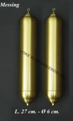 = Lege gewichthulsen = staande klok =31019
