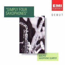 Adelphi Saxophone Quartet ‎– Simply Four Saxophones (CD) Nieuw  Debut
