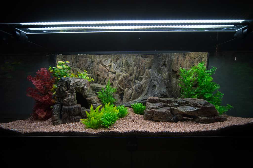 Polyester Aquarium achterwand "Standard" 100×60cm - nr. 1