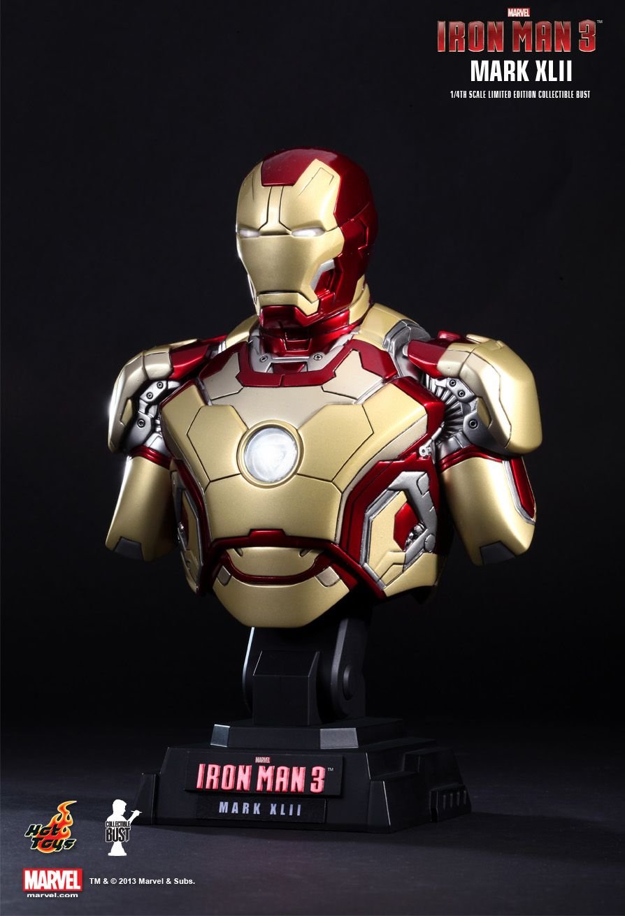 Hot Toys Iron Man 3 MARK XLII 1/4 scale bust HTB11 - Afbeelding 3