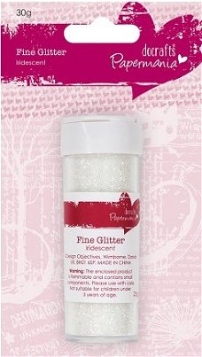 Fine Glitter (25g) - Iridescent (parelmoer wit) PMA401400