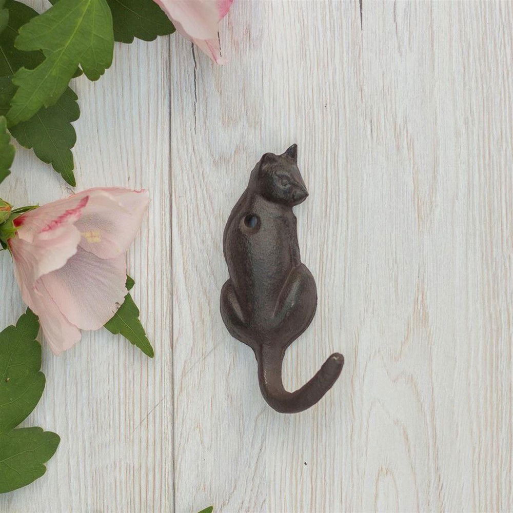Haak met een kat, handdoek-kledingkat-poes-kapstok- - Afbeelding 2