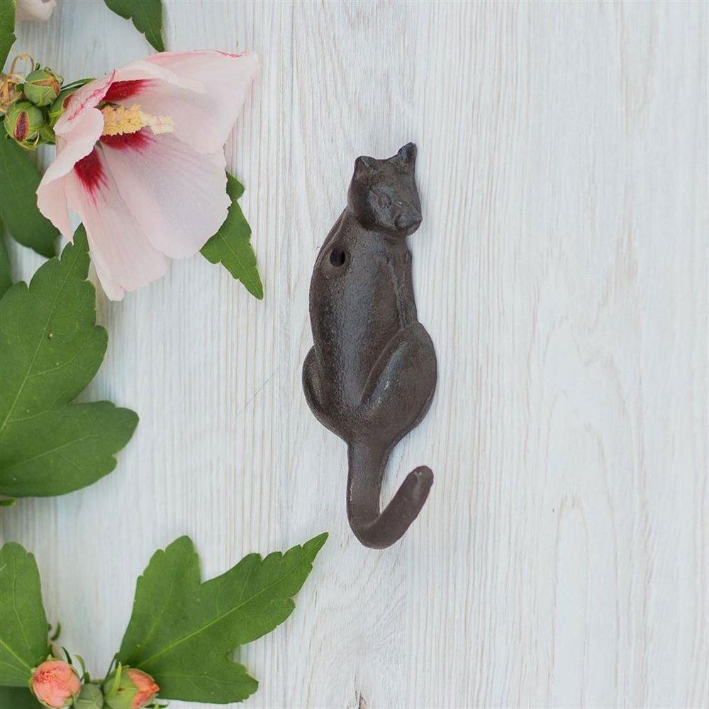 Haak met een kat, handdoek-kledingkat-poes-kapstok- - Afbeelding 5