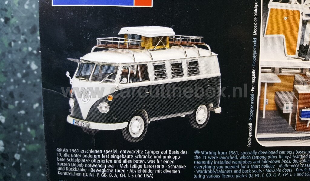 VW volkswagen T1 Camper 1:24 Revell - Afbeelding 2