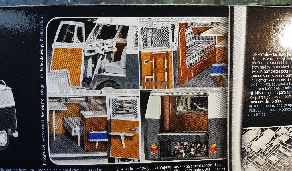 VW volkswagen T1 Camper 1:24 Revell - Afbeelding 3
