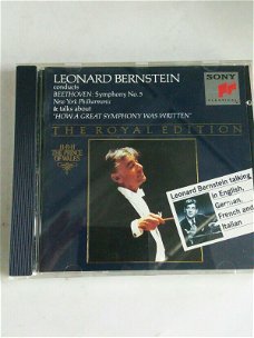 Leonard Bernstein,  ‎– Symphony No. 5 & Talks About "How A Great Symphony Was Written  (CD) Nieuw