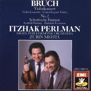 Itzhak Perlman -Israel Philharmonic Orchestra Zubin Mehta ‎– Bruch: Violinkonzert (CD) Nieuw - 0