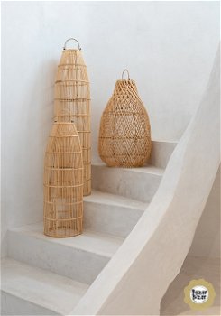 Hanglamp Fish Trap – Naturel of Zwart - Rotan - 2