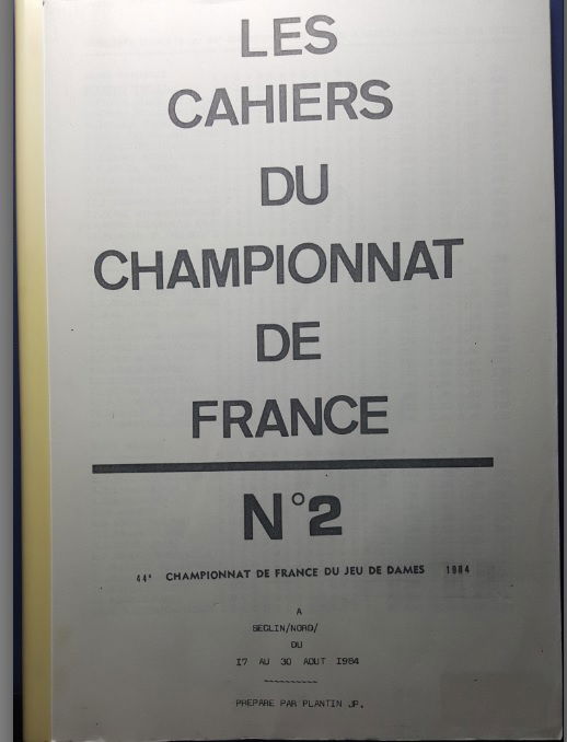 Les Cahiers du Championnat de France, no2 - nr. 1