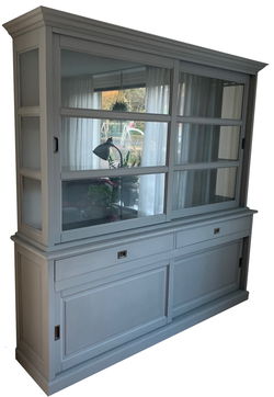 Buffetkast grijs – grijs Putten 220 x 50/40 x 220cm