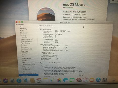 MacBook Air Core i5-4250u 1.3Ghz 11inch 4GB 128SSD Mid-2013 - 6