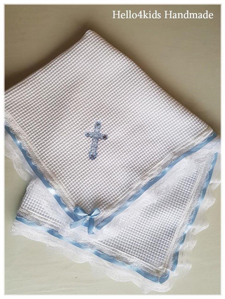 Gratis naam deken doopkleed geboorte cadeau Prince/tekst - Afbeelding 3