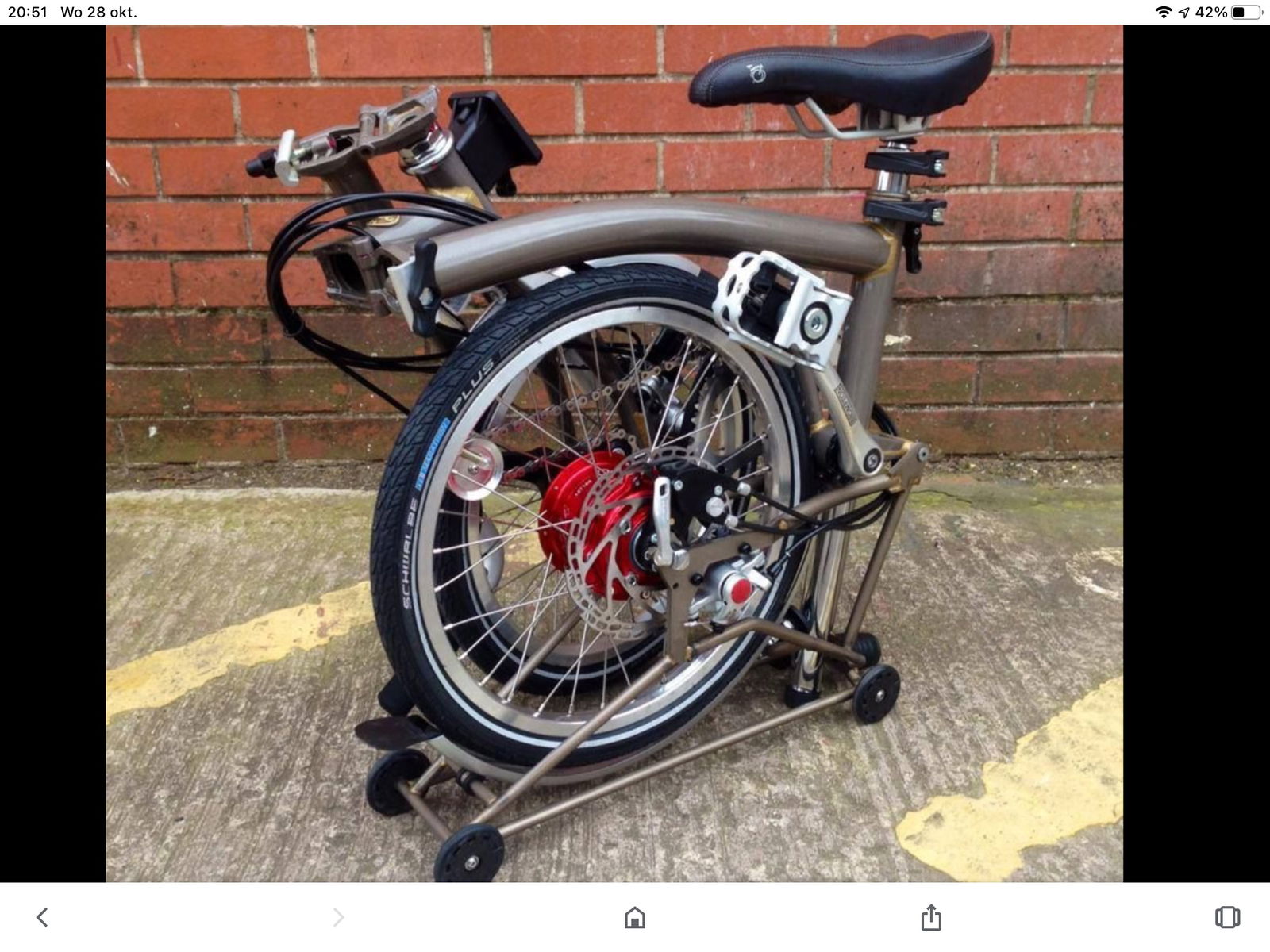 Gezocht Gevraagd 1 of 2 Brompton of Birdy Müller Vouwfietsen met Rohloff Naaf - Afbeelding 2