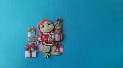 ky50b KERST Yvonne / kikker met cadeaus