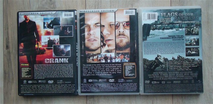 3 actiefilms op DVD: Departed, Crank en Flags Of Our Fathers - 1