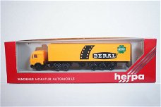 1:87 Herpa Mercedes Benz truck & trailer Beral promo