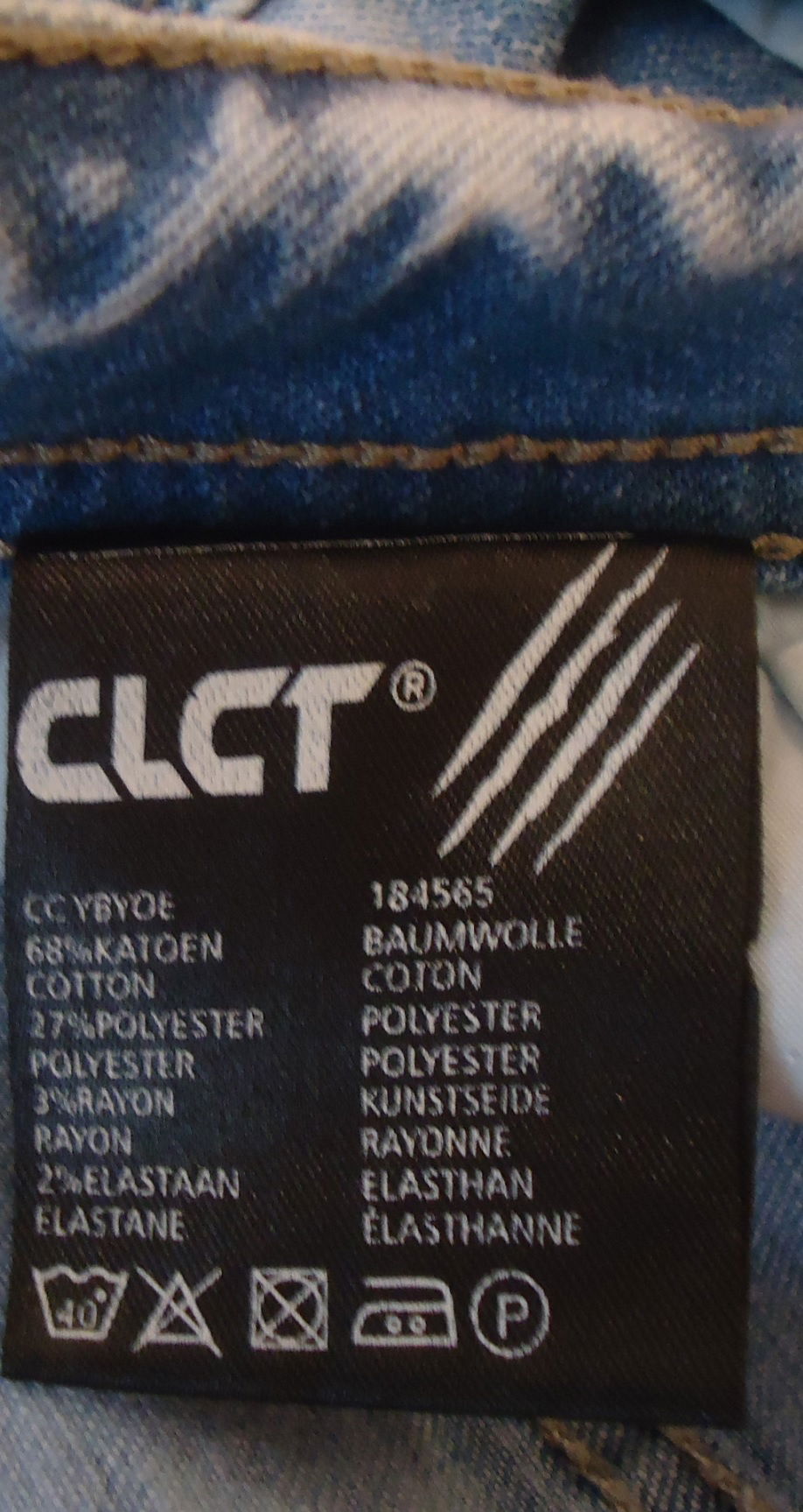 Stoere jeans met knoopsluiting van CLCT (maat: W36/L34). - Afbeelding 7