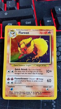 Flareon 3/64 Holo (No Set Symbol Misprint) Jungle nm - 0