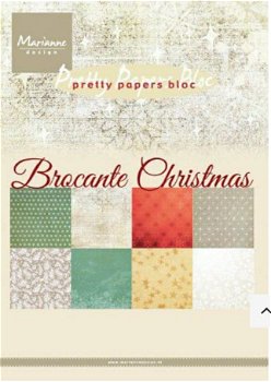 Papierblok Brocante Christmas - 0