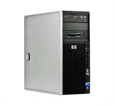 HP Z400 Workstation W3520 2.66GHz 8GB DDR3, 128GB SSD + 1TB HDD/DVDRW Quadro 2000 Win 10 Pro - 1