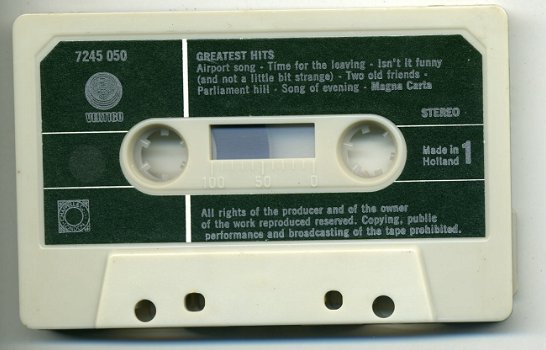 Magna Carta Greatest Hits 12 nrs cassette 1979 ZGAN - 3